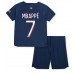 Tanie Strój piłkarski Paris Saint-Germain Kylian Mbappe #7 Koszulka Podstawowej dla dziecięce 2023-24 Krótkie Rękawy (+ szorty)